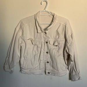 white jean jacket!